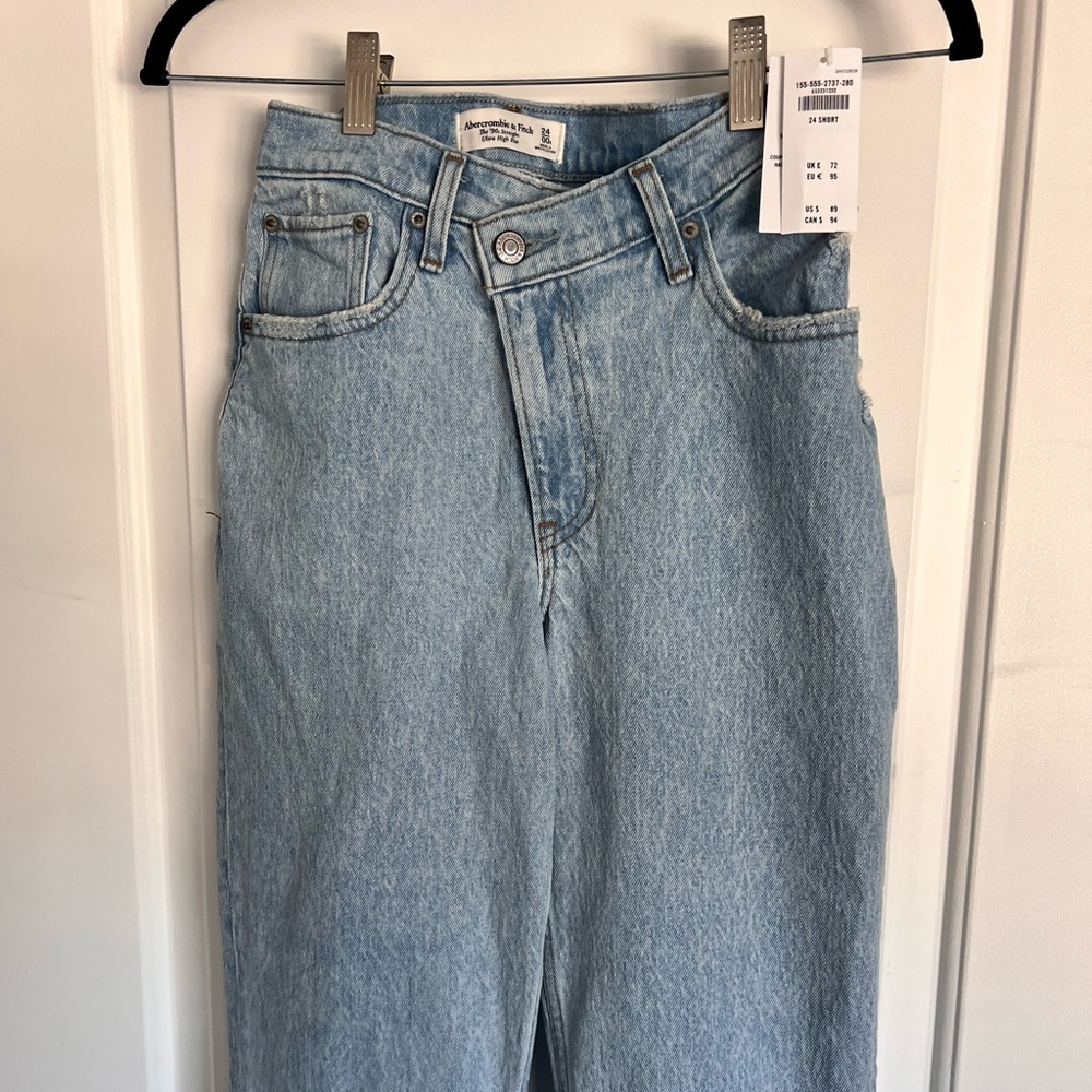 Abercrombie & Fitch High Rise Women Jeans - Light Blue
